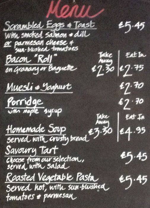 Glass & Thompson Menu, Menu for Glass & Thompson, New Town, Edinburgh