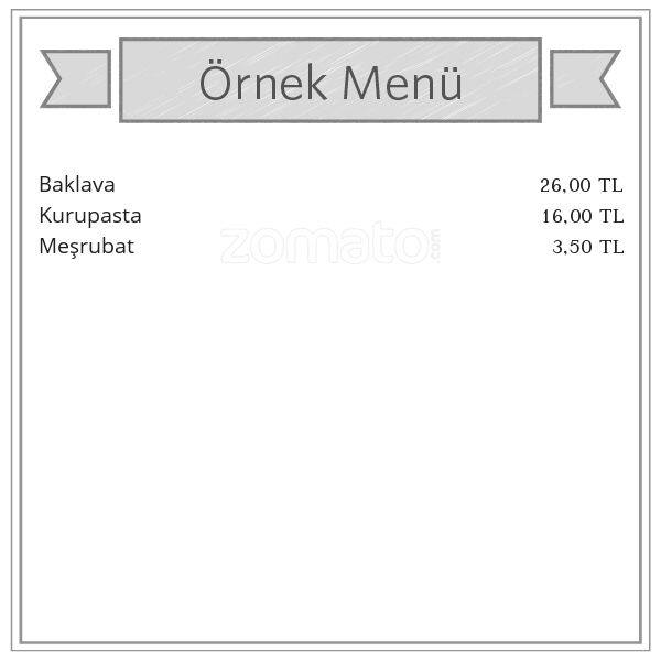 Erciyes Baklava &amp; Börek Menü Zomato Türkiye