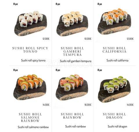 Menu di BASARA sushi restaurant 