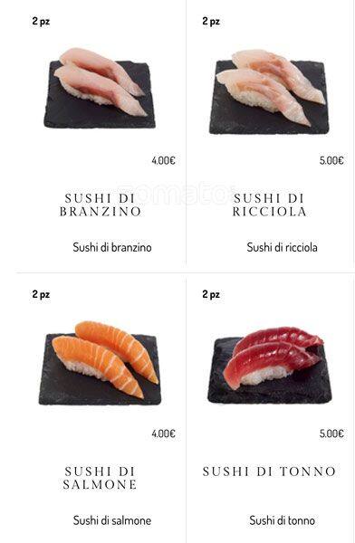 Menu di BASARA sushi restaurant 