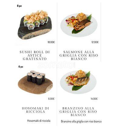 Menu di BASARA sushi restaurant 