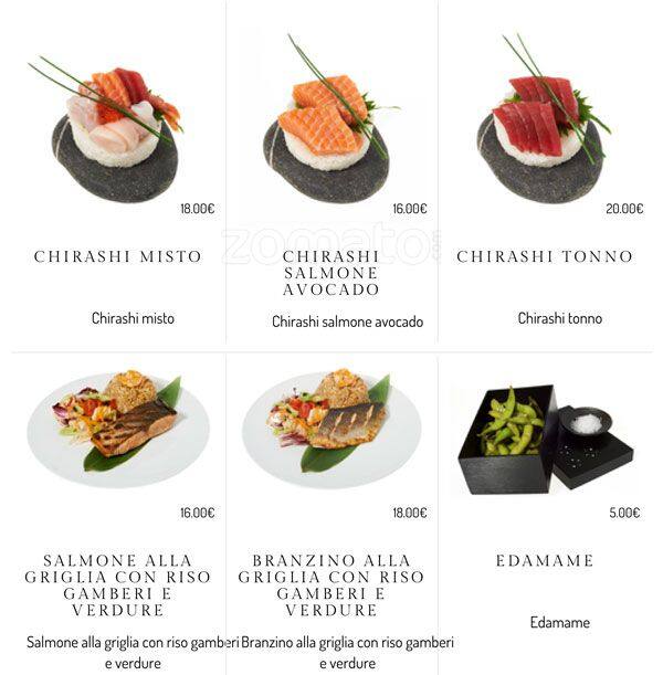 Menu di BASARA sushi restaurant 