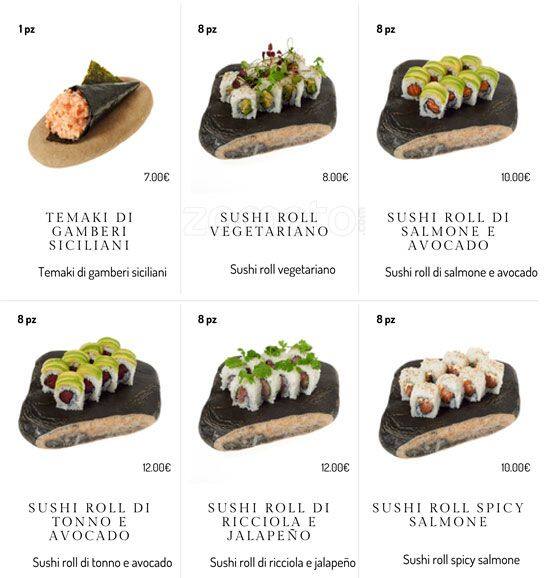 Menu di BASARA sushi restaurant 