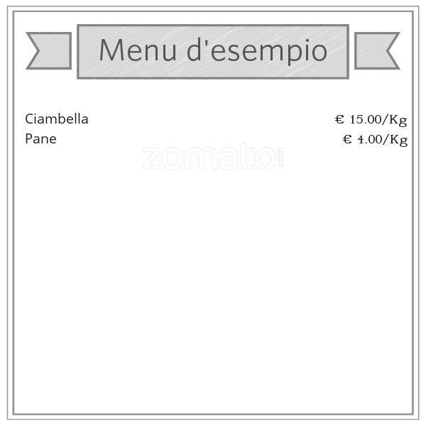 Menu di Il Fornaio di Detto Caterina 