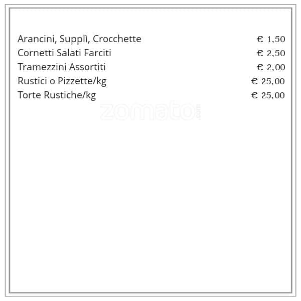 Menu di Bar Aphrodite 