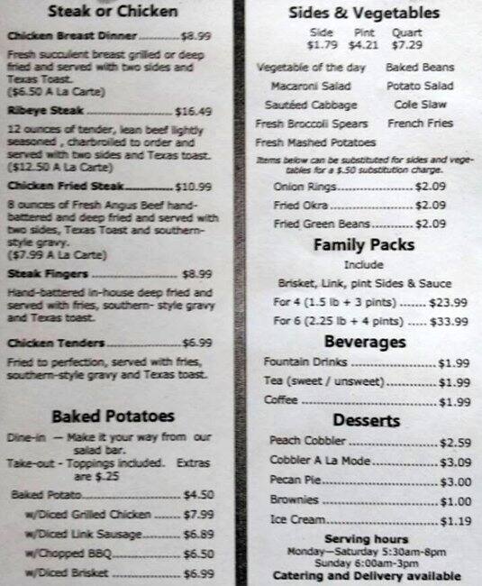 Menu at Backdraft BarBeQue Inc, Highlands