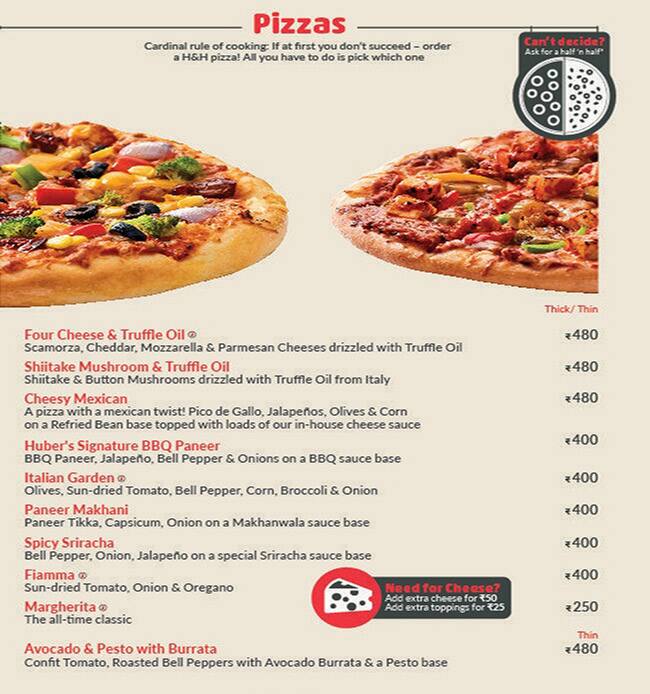 Menu at Huber & Holly, Mumbai, Shop 17