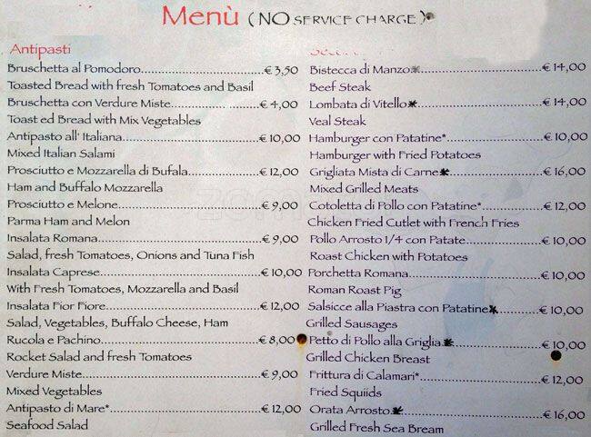 Menu di Pizza & Caffe' 