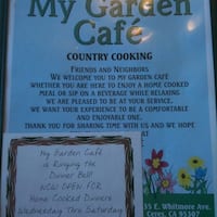 My Garden Cafe Menu Menu For My Garden Cafe Ripon Stockton