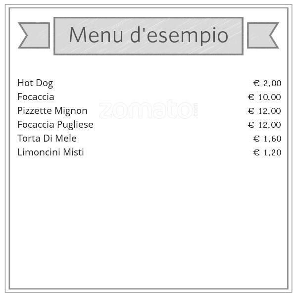 Menu de Mediterraneo