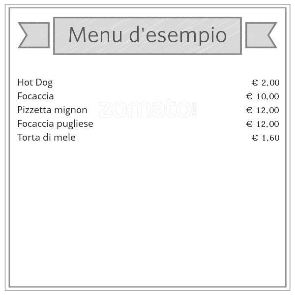 Menu de Mediterraneo