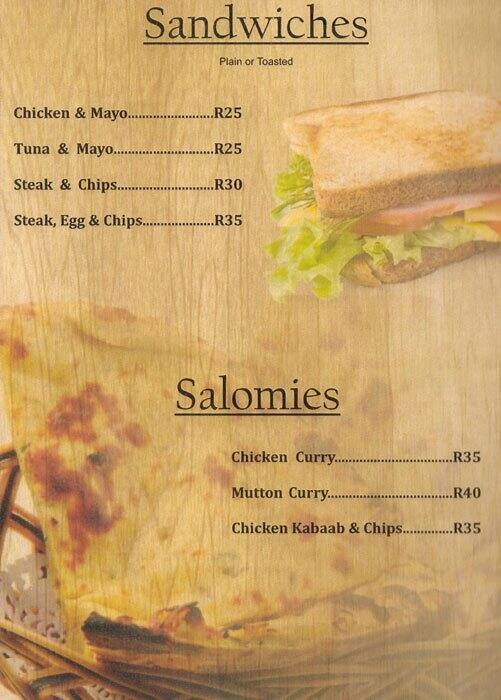 Menu at 46 Beans Coffee Shop cafe, Cape Town