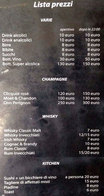 Menu di Miami Lounge 