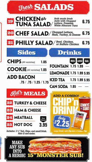 Lenny's Sub Shop, Olde Whitehall, Charlotte - Urbanspoon/Zomato