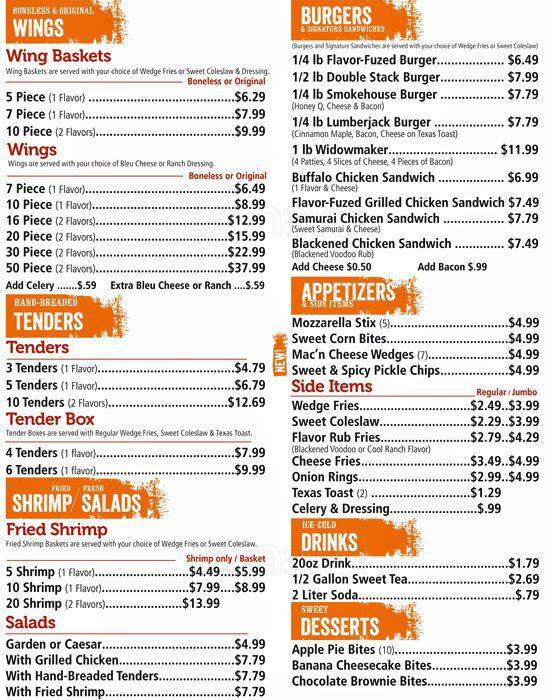 Carta de Wing Zone