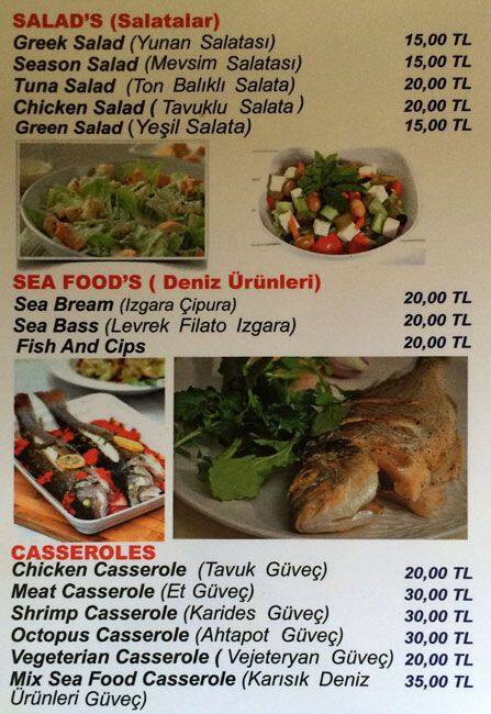 by balık menu