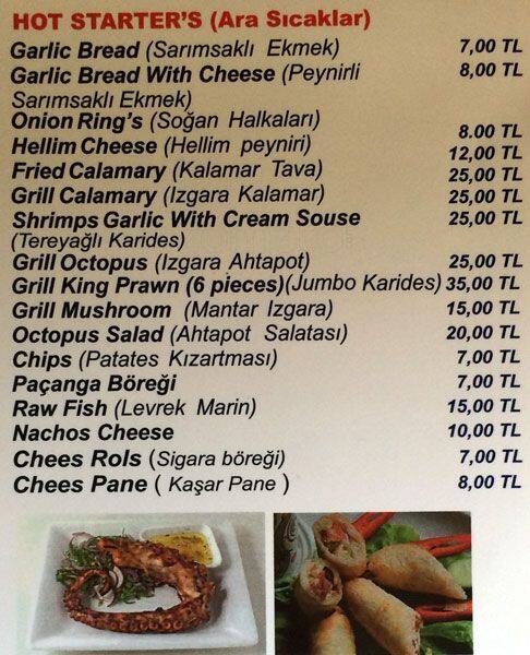 by balık menu