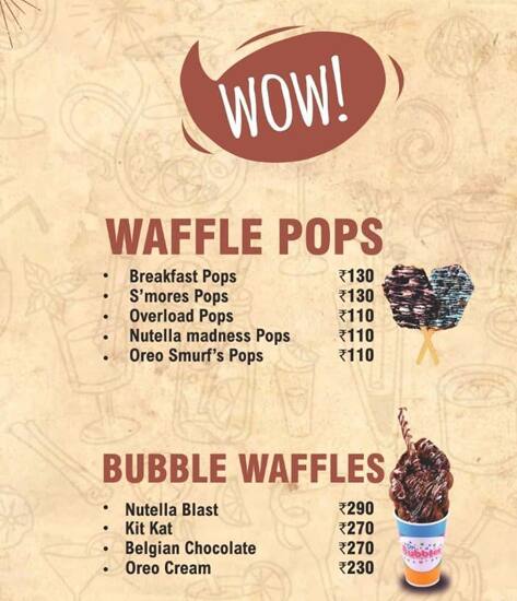 Easy Boba menu