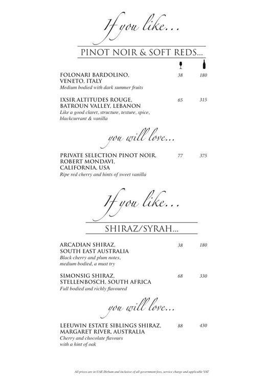 Menu at Cooper's Bar and Restaurant, Abu Dhabi