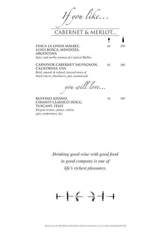 Menu at Cooper's Bar and Restaurant, Abu Dhabi