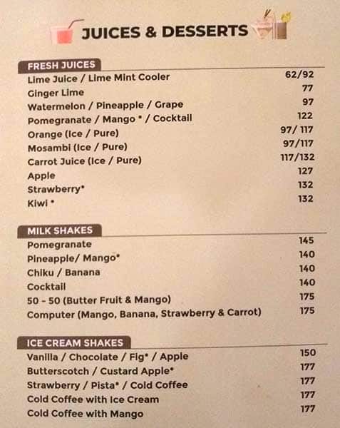 Savoury Sea Shell Restaurant menu