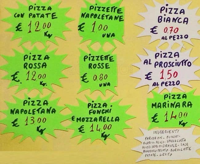 Menu di Primerano Giuseppe 