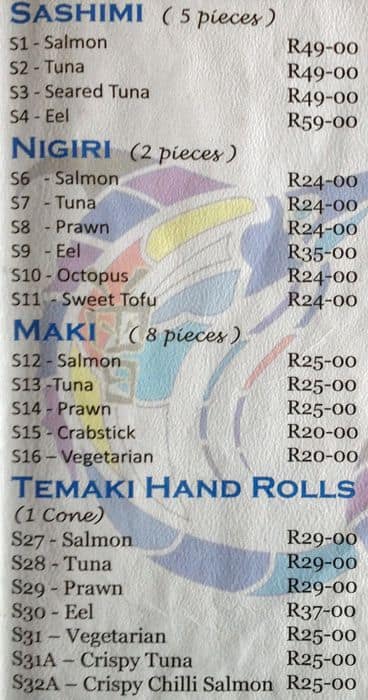 Asian Cuisine Menu 34