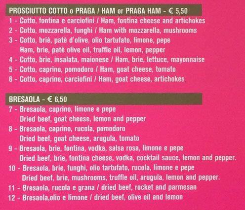 Menu di Rossomagenta 