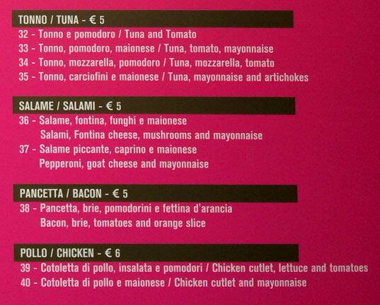 Menu di Rossomagenta 