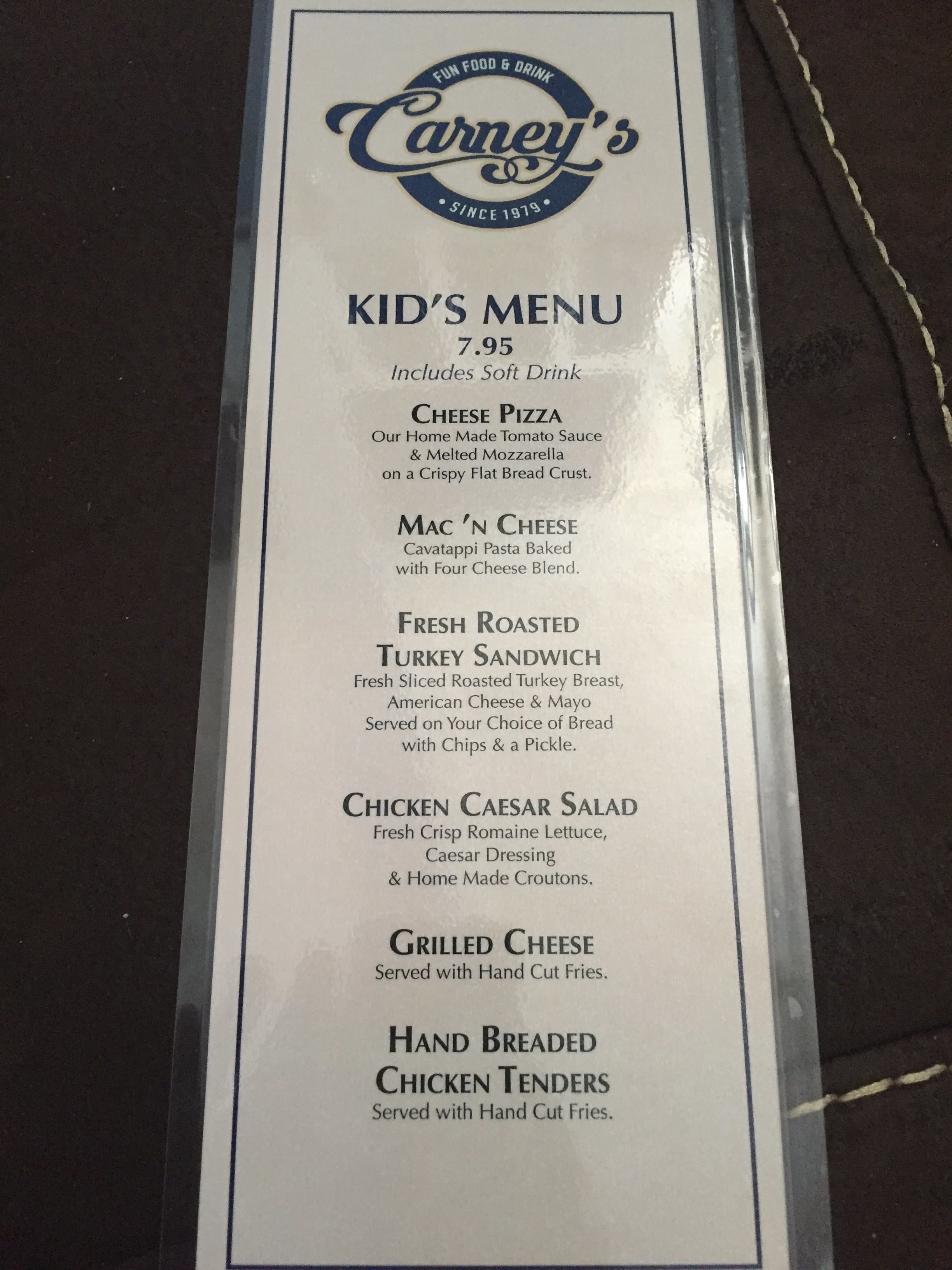 Carney's Menu, Menu for Carney's, Cape May, Cape May Urbanspoon/Zomato