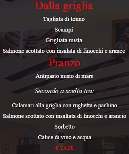 Menu di Ristorante L'Allegro 