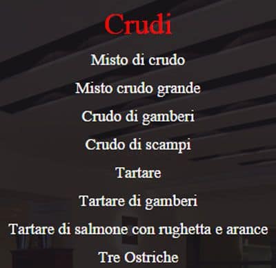 Menu di Ristorante L'Allegro 