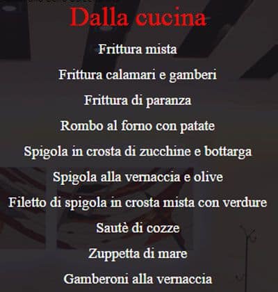 Menu di Ristorante L'Allegro 