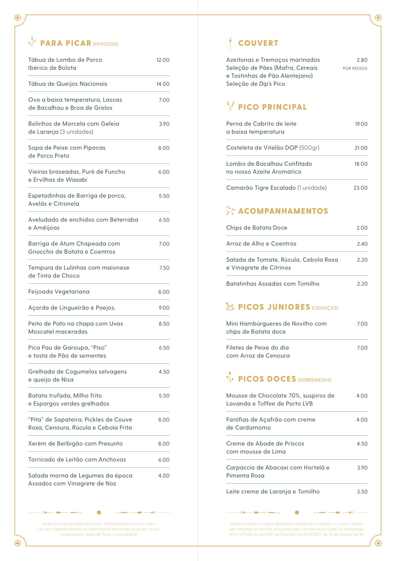 Food Pico Menu Food Pico Menu