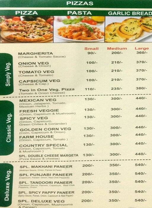 cibos pizza menu