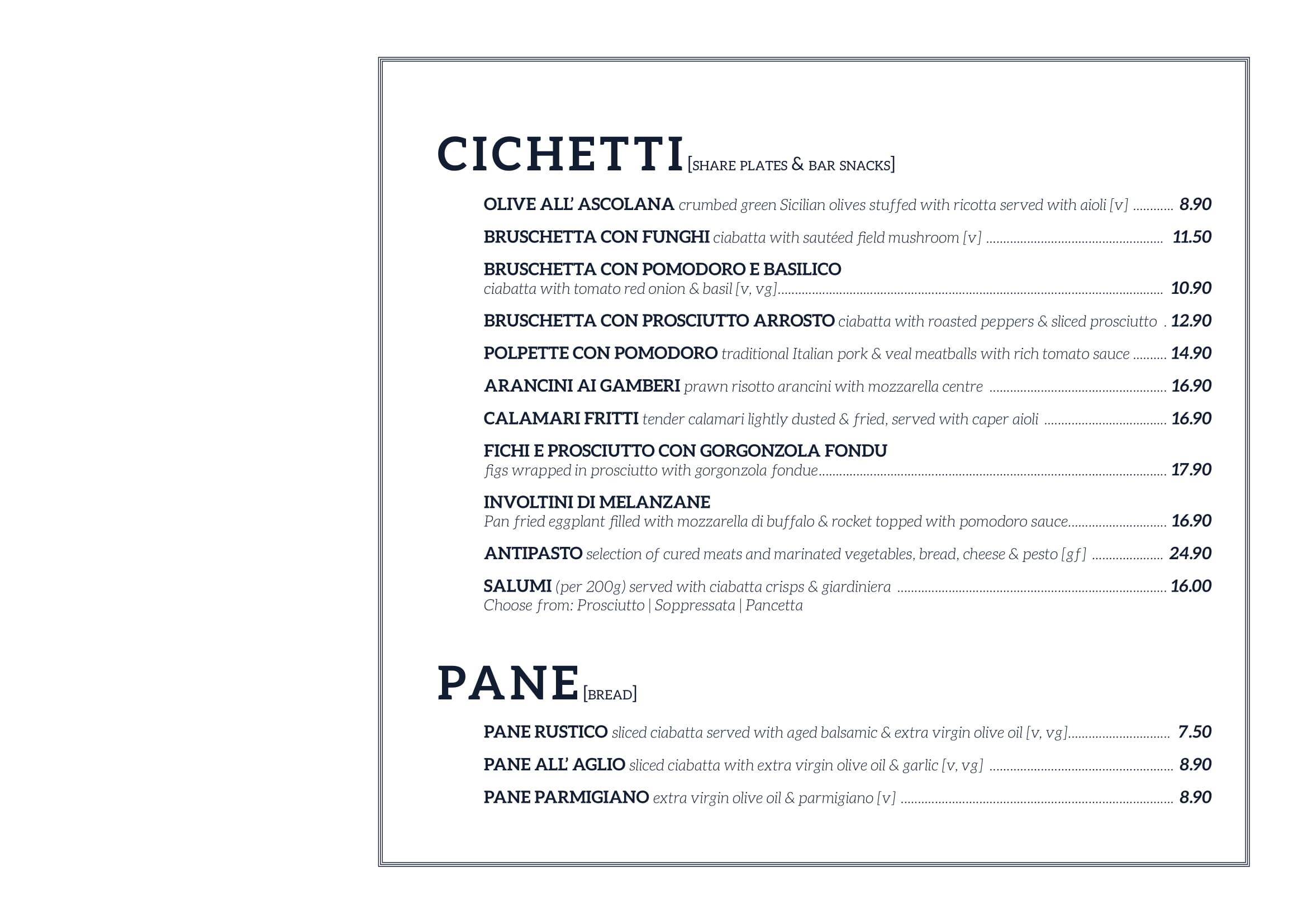 The Spaghetti House Trattoria Menu Urbanspoon/Zomato