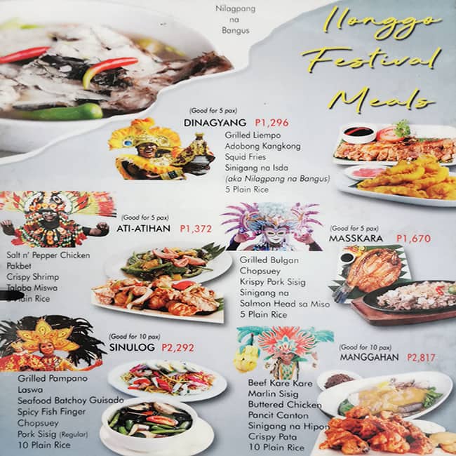 Menu at Marina Grill, Quezon City, Manhattan Parkview