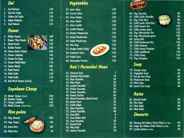 Menu of Delhi Kitchen, Ravet, Pune