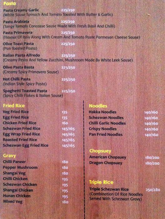 Menu at Kargeens House Of Sheesha, Hyderabad