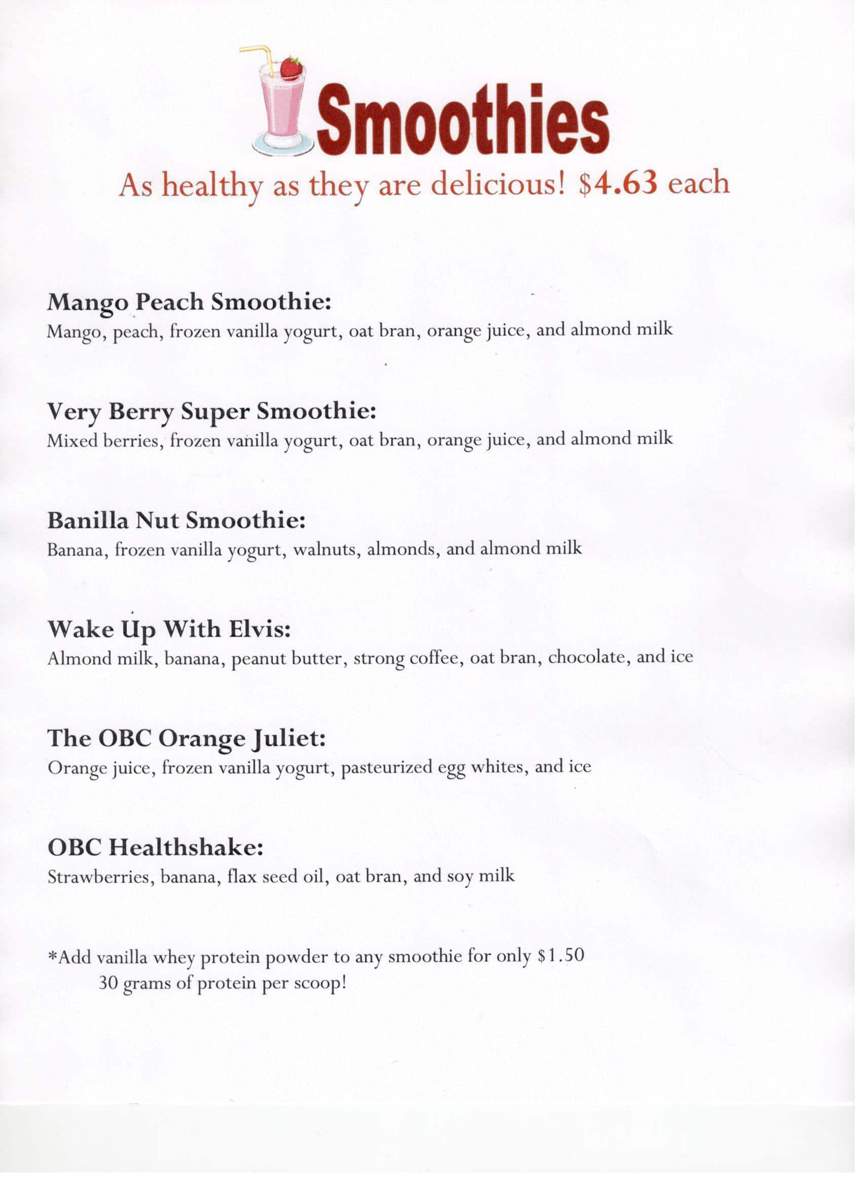 Menu at Oneonta Bagel Co cafe, Oneonta