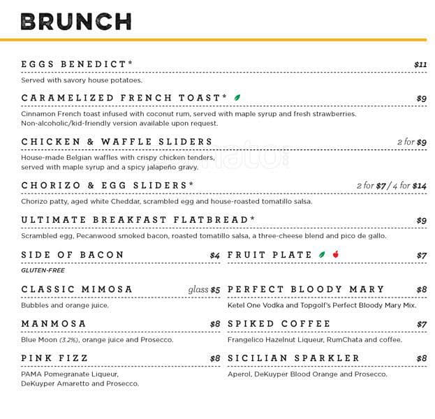 Topgolf Menu Menu For Topgolf Quail Springs Oklahoma City