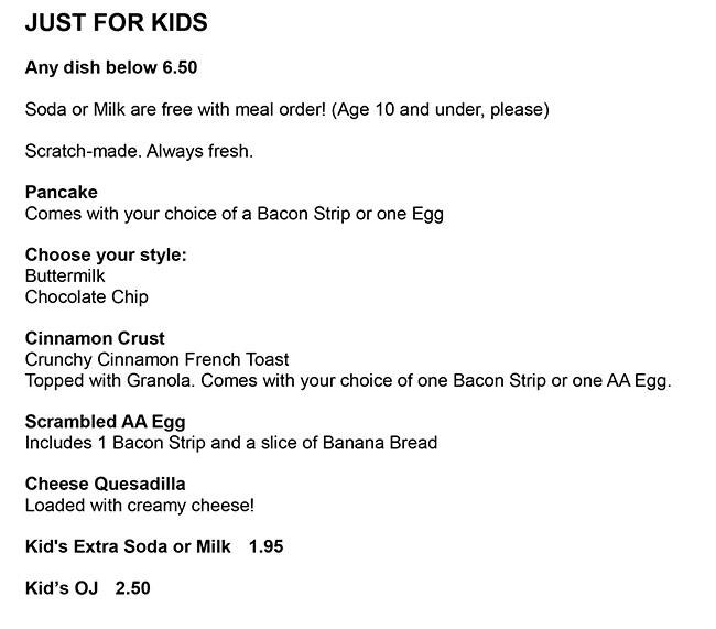 Menu at Skillets Bonita Springs Sunshine Plaza restaurant, Bonita