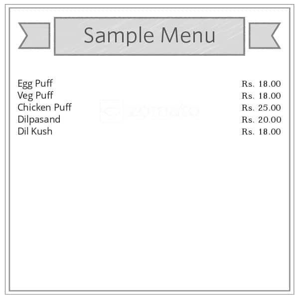 Golden Bakery menu