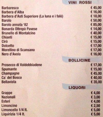 Menu di Il Gabbiano 
