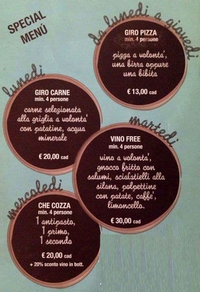 Menu di Il Gabbiano 
