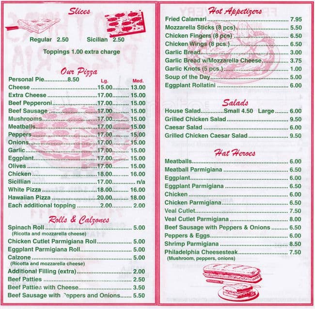 Brother's Pizzeria Menu, Menu for Brother's Pizzeria, Astoria, New York ...