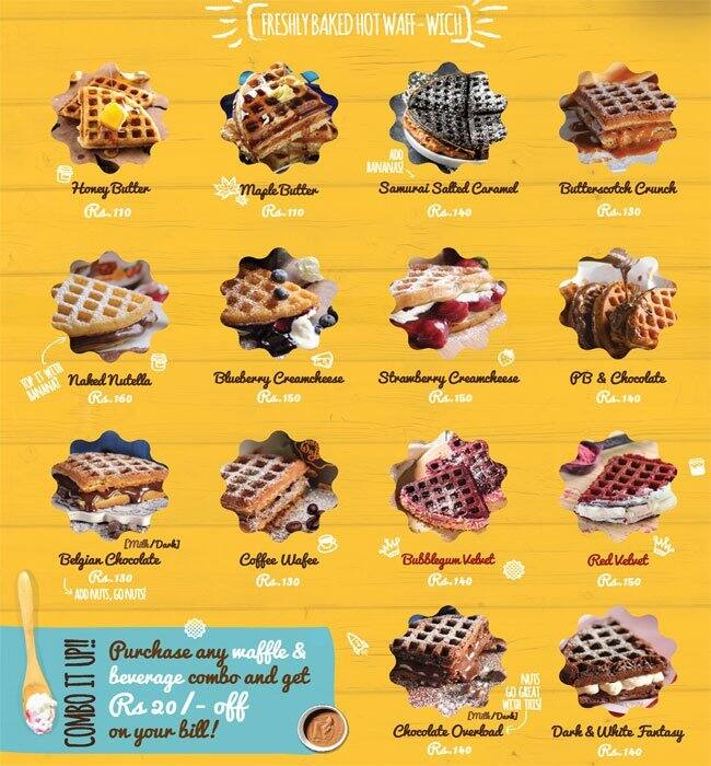 The Belgian Waffle Co. Menu, Menu for The Belgian Waffle Co., Airoli