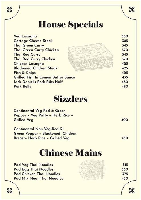 La Casa Brewery + Kitchen menu