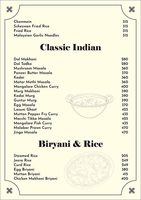 La Casa Brewery + Kitchen menu