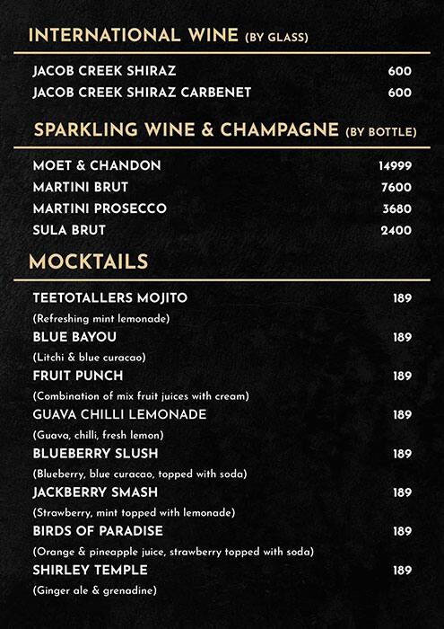 La Casa Brewery + Kitchen menu